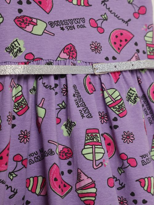 Vestido Cotton Infantil Para Menina - LILAS