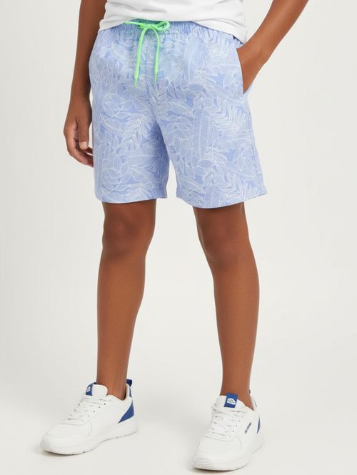 Bermuda Tactel Juvenil Para Menino - AZUL