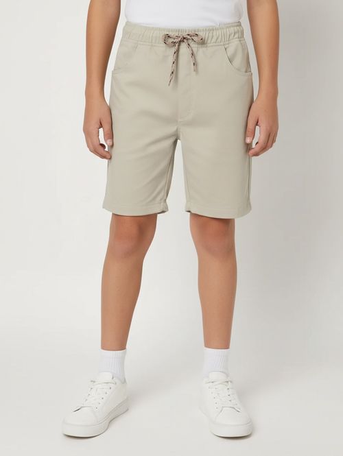 Bermuda Sarja Juvenil Para Menino - AREIA