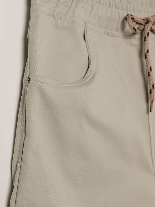 Bermuda Sarja Juvenil Para Menino - AREIA