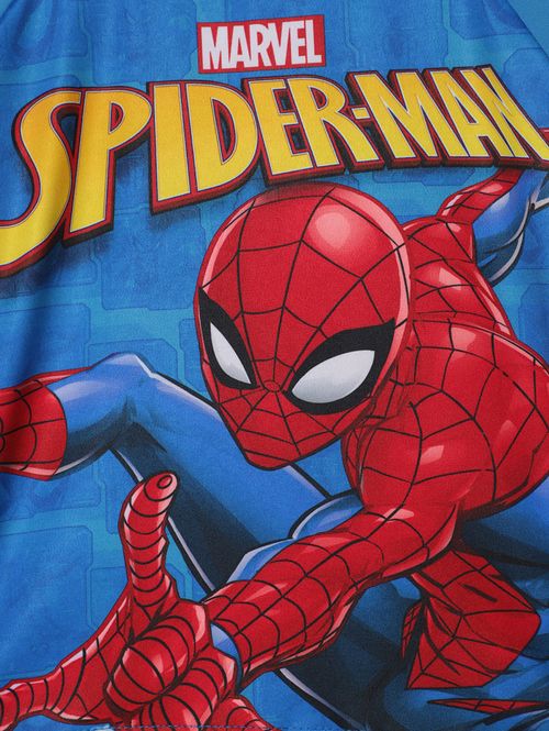 Camiseta Spider-Man UV Infantil Para Menino - AZUL