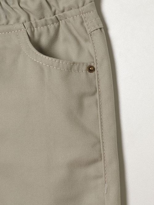 Calça Sarja Jogger Infantil Para Menino - AREIA