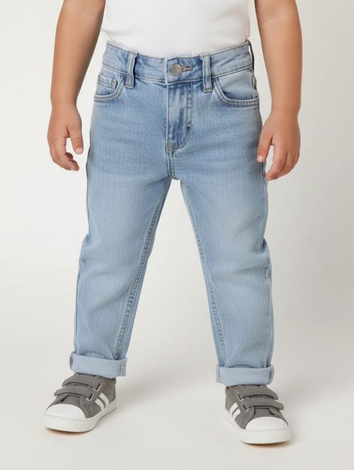 Calça Jeans Infantil Para Menino - AZUL