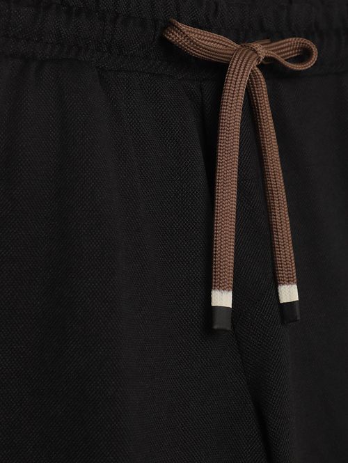 Bermuda Piquet Juvenil Para Menino - PRETO