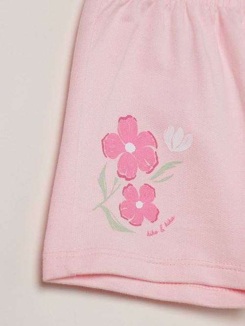 Short Moletinho Infantil Para Menina - ROSA CLARO