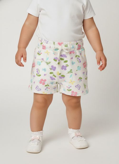 Short Cotton Texturizado Infantil Para Menina - ROSA