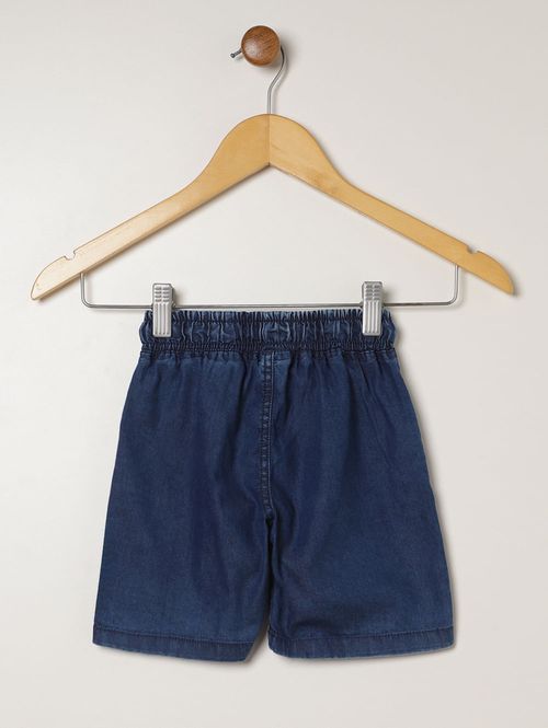 Bermuda Jeans Leve Infantil Para Bebê - AZUL