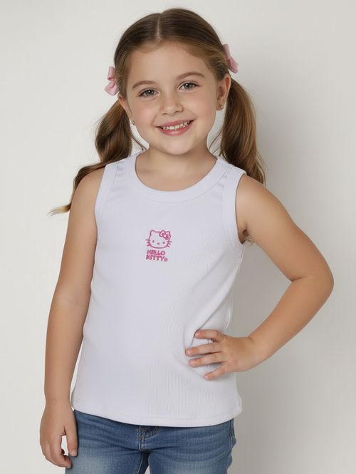 Blusa Hello Kitty Infantil Para Menina - BRANCO