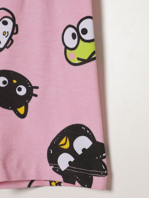 Bermuda Cotton Hello Kitty Infantil Para Menina- ROSA CLARO