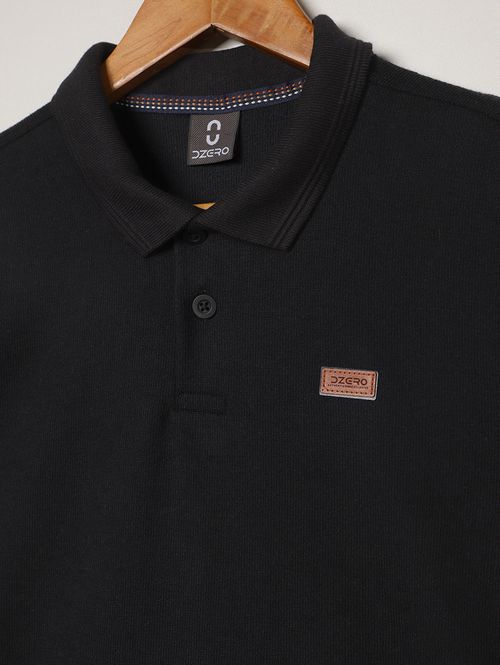 Polo Malhão Rústico Juvenil Para Menino - PRETO