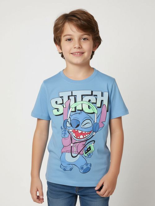 Camiseta Estampada Infantil Para Menino - AZUL