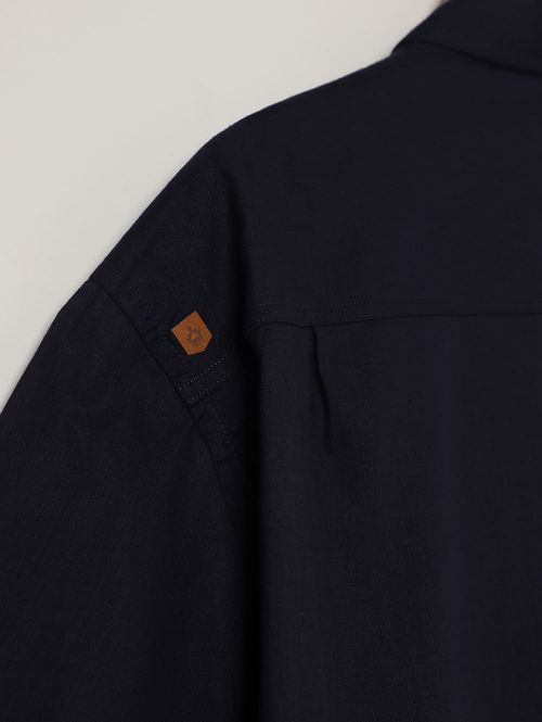 Camisa Manga Curta Plus Size Masculina MARINHO