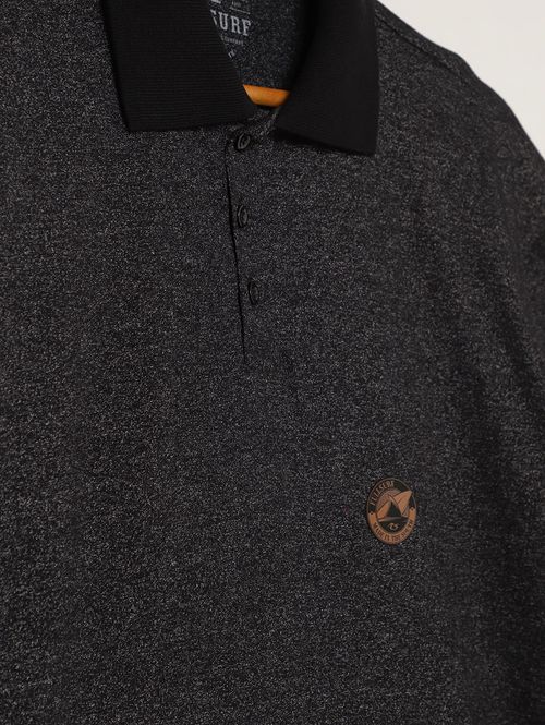 Polo Malha Sensation Plus Size Masculina PRETO