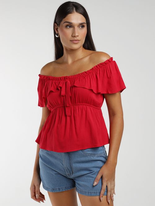 Blusa Ciganinha Feminina VERMELHO
