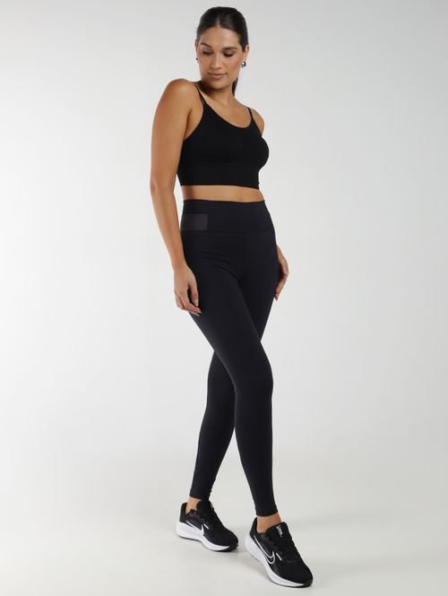 Top Sem Costura Com Bojo Feminino PRETO