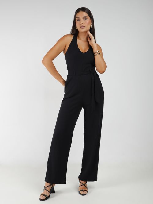 Macacão Frente Única Feminino PRETO