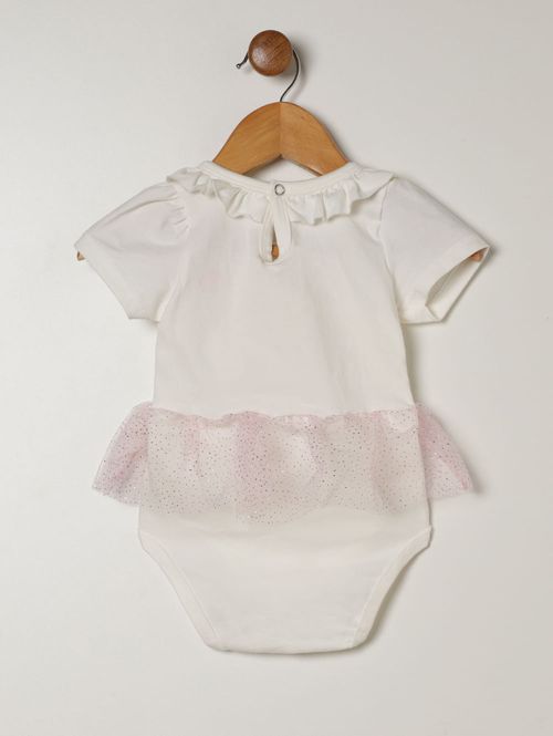 Body Hello Kitty Infantil Para Bebê - OFF WHITE