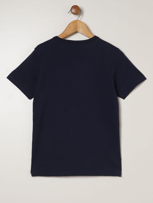 Camiseta Minecraft Juvenil Para Menino - MARINHO