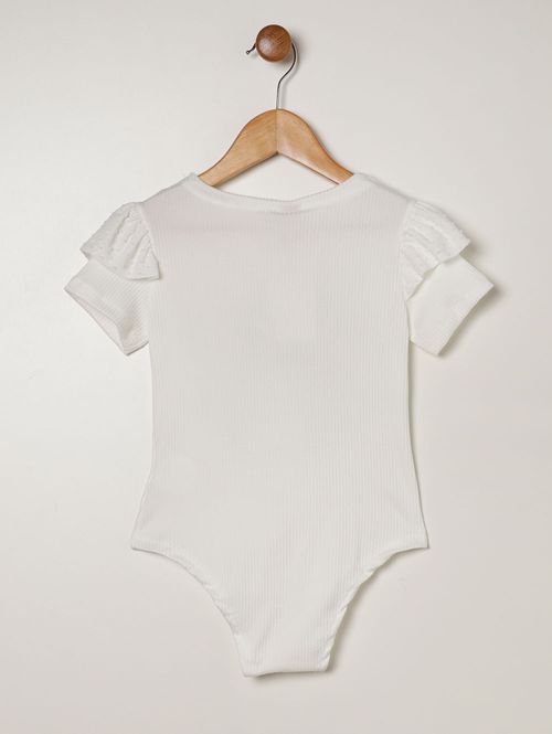 Body Laço Infantil Para Menina - OFF WHITE
