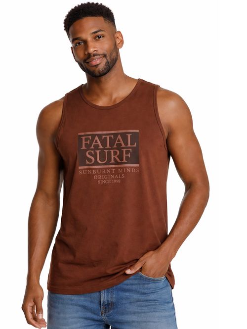 Camiseta Regata Masculina MARROM