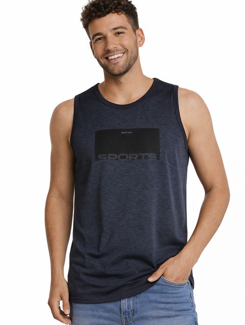 Camiseta Regata Running Masculina AZUL