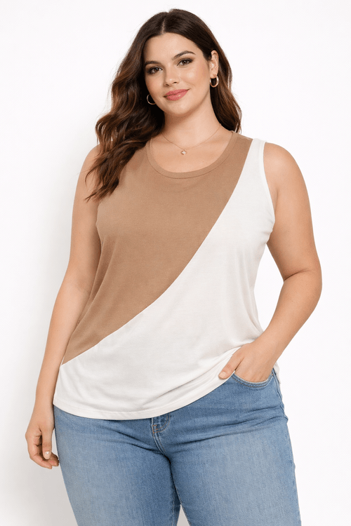 Blusa Malha Autentique Plus Size Feminina OFF WHITE/OFF WHITE/BEGE