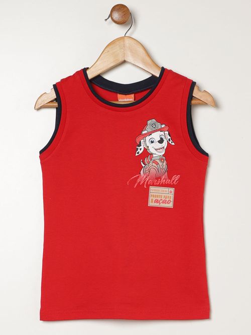 Conjunto Patrulha Canina Infantil Para Menino - VERMELHO