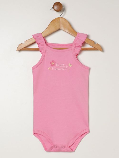 Conjunto Curto Suedine Infantil Para Bebê - ROSA