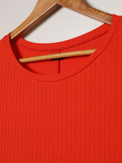 Blusa Manga Curta Autentique Plus Size Feminina VERMELHO