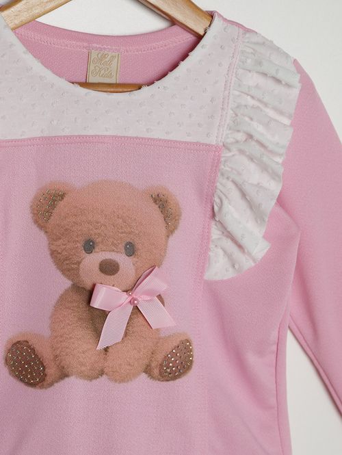 Blusa Manga Longa Infantil Para Menina - ROSE