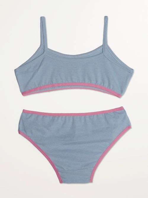 Conjunto Lingerie Stitch Infantil Para Menina- AZUL