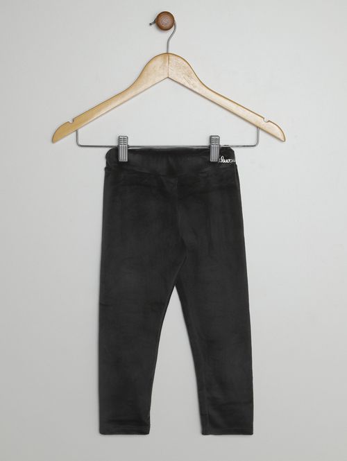 Calça Plush Infantil Para Menina - PRETO