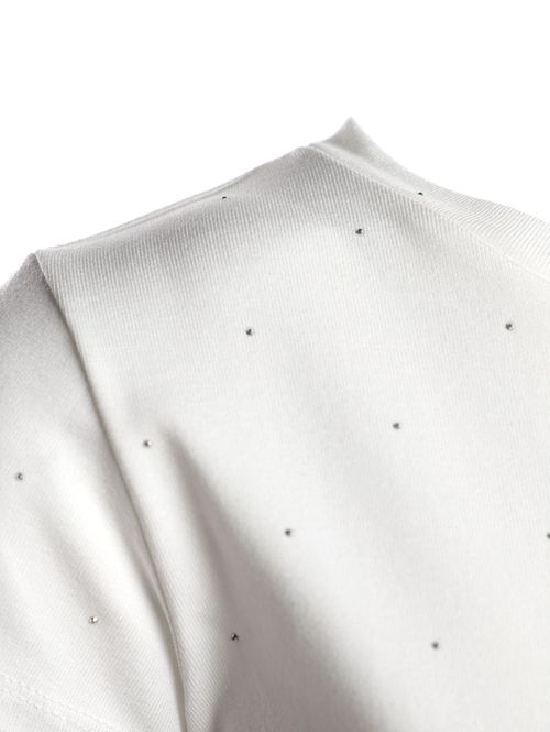 Blusa Malha Viscose Brilhos Eagle Rock Feminina BRANCO