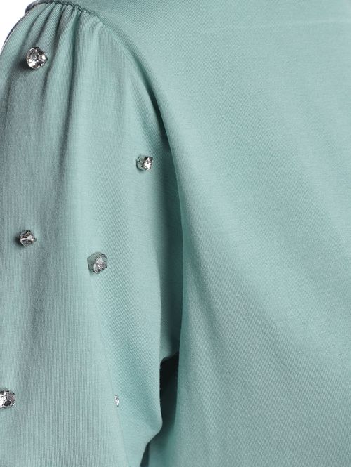 Blusa Manga Curta Feminina VERDE