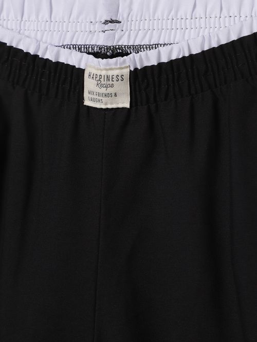 Calça Legging Listrada Juvenil Para Menina - PRETO