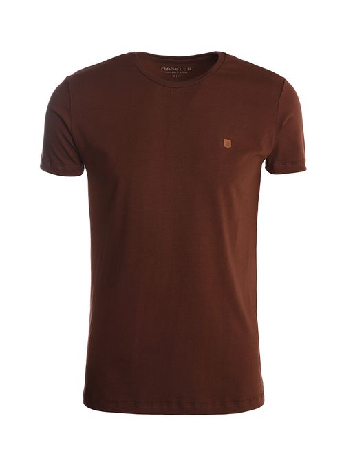 Camiseta Básica Cotton Masculina MARROM