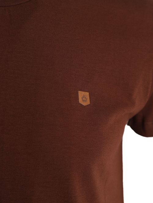 Camiseta Básica Cotton Masculina MARROM