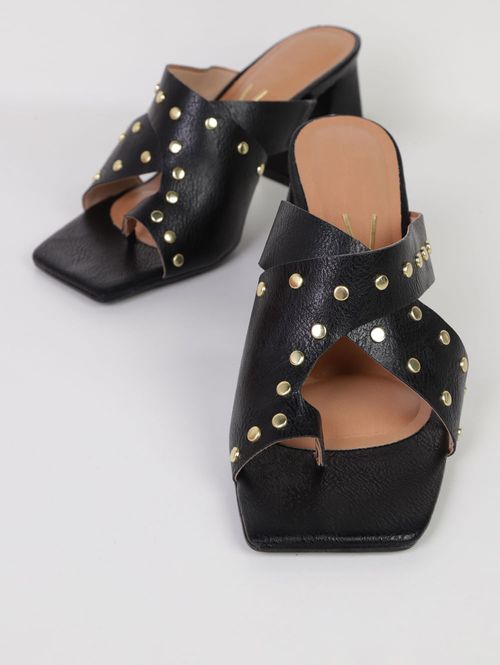 Tamanco Com Tachas Vizzano Feminino PRETO