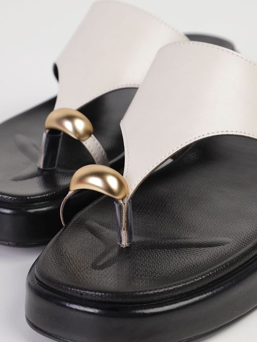 Chinelo Alto Feminino OFF WHITE