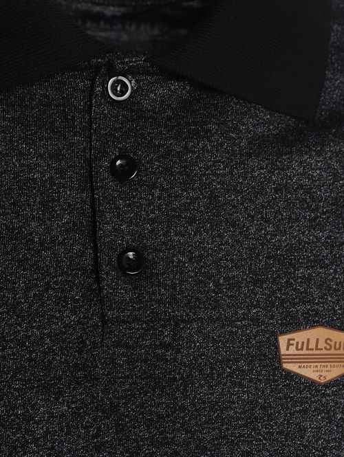 Polo Manga Curta Masculina PRETO