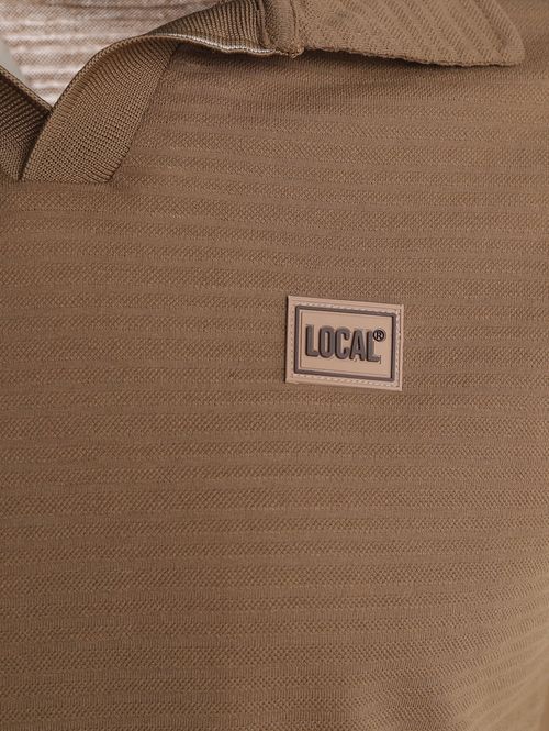 Polo Manga Curta Masculina MARROM