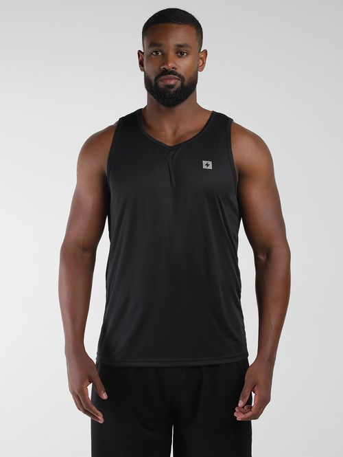 Camiseta Básica Regata Running Masculina PRETO