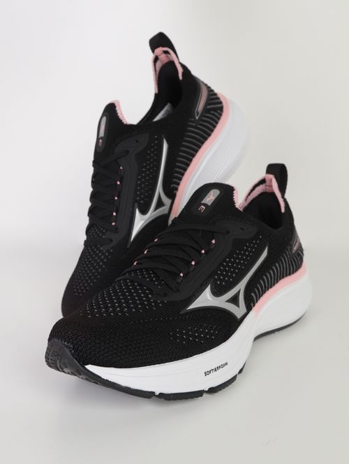 Tênis Esportivo Cool Ride 3 Mizuno Feminino PRETO/ROSA