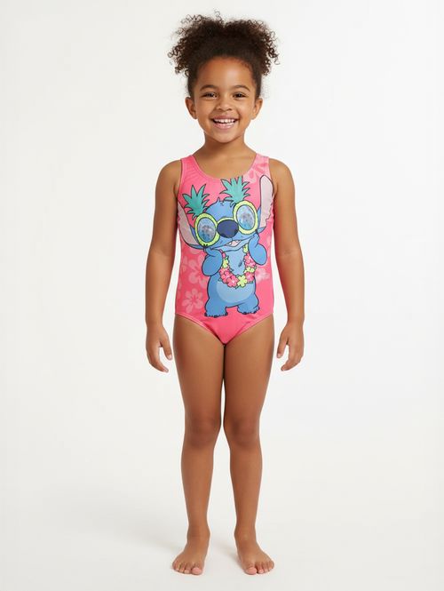 Maiô Stitch Infantil Para Menina - PINK