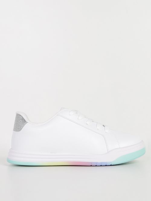 Tênis Molekinha Infantil Para Menina - BRANCO/PRATA/MULTICOLORIDO