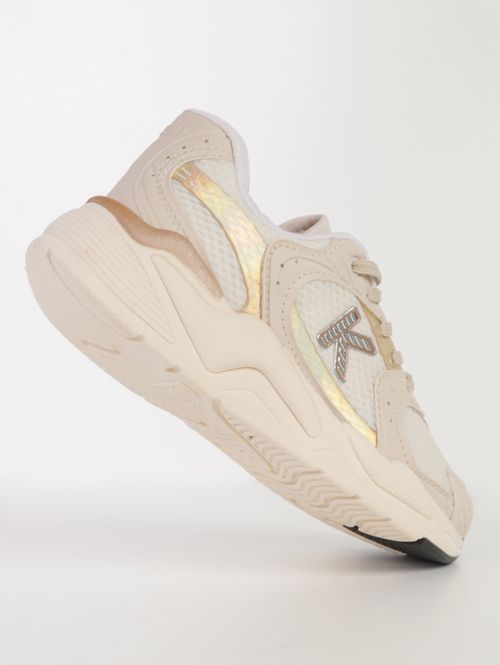 Tênis Retrô Kidy Infantil Para Menina - OFF WHITE/BEGE