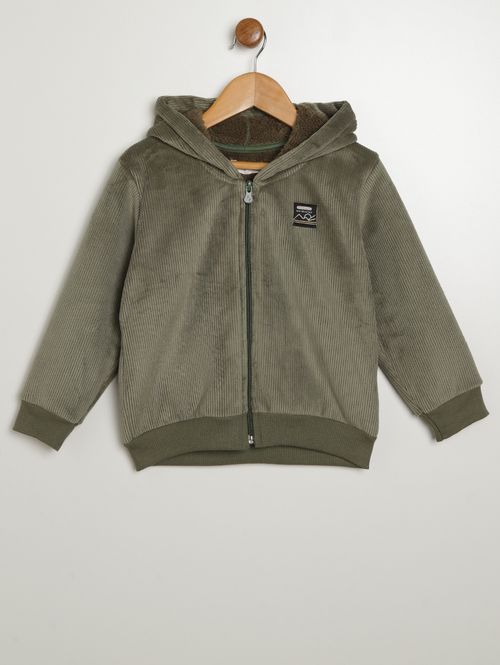 Jaqueta Veludo Infantil Para Menino - VERDE