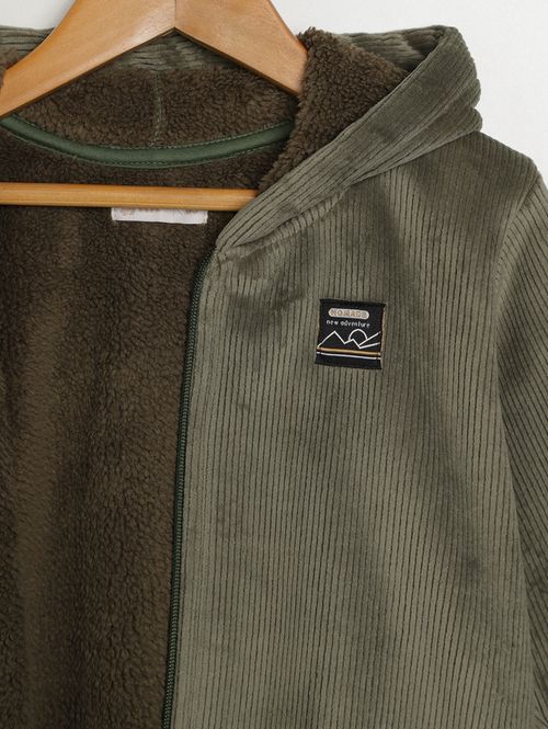 Jaqueta Veludo Infantil Para Menino - VERDE