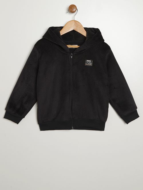 Jaqueta Veludo Infantil Para Menino - PRETO