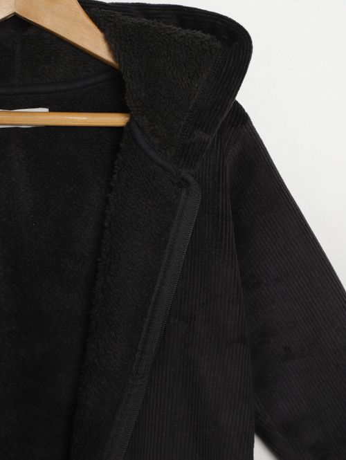 Jaqueta Veludo Infantil Para Menino - PRETO